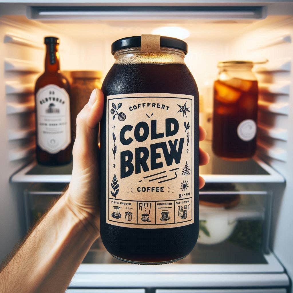 cold brew in the fridge